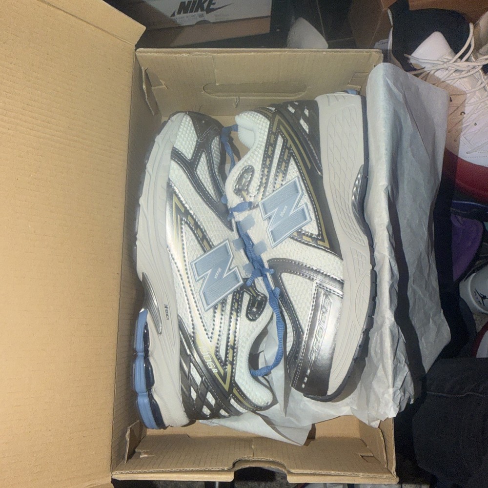 Size 6.5 Big Kids – New Balance 1906R – White / Silver / Blue – GC1906NJ