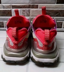 Nike React Vision Running Shoes Bolt Laser Crimson White Pink Low Youth Size 7Y