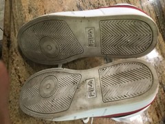 FILA Vulc Mid Plus 3SC60527-150 White Lifestyle Sneakers Shoe Size 6 vtg