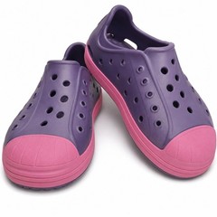 Crocs Bump It Sneaker Clog Kids Size 1 Purple Pink Amethyst Wild Orchid NEW