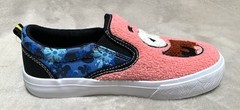 NEW SpongeBob SquarePants & Patrick YOUTH Chenille Fleece Slip-On Sneakers SZ 3