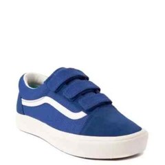 Vans Unisex Kids Autism Awereness ComfyCush Old Skool V Mesh Blue VN0A4TZI105