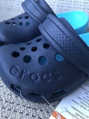 Crocs Toddler Electro Clogs Navy Blue Slip On Size 6