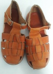 LEATHER SANDALS traditional HUARACHE unisex kids 7.5″