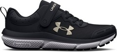 Under Armour Girls‘ Pre-School UA Assert 10 Alternate Closure Running Shoes Blac
