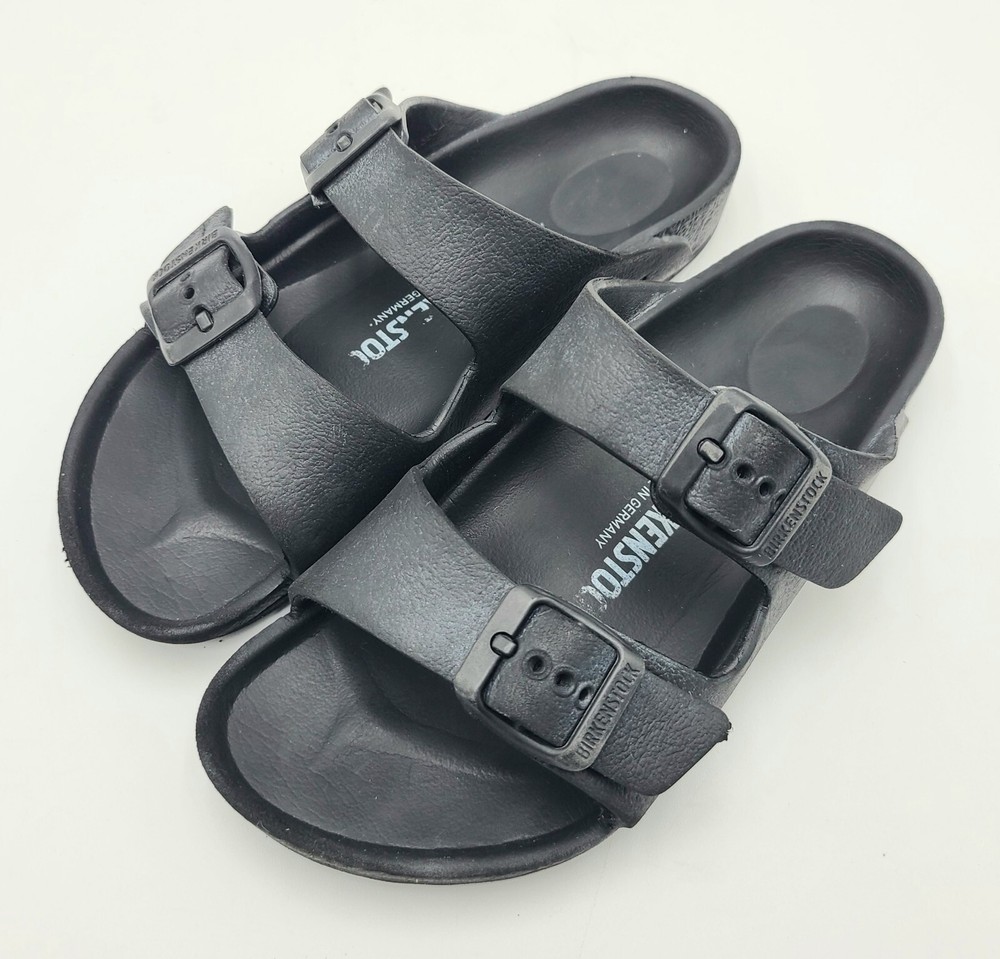 Birkenstock Rubber Black Waterproof Eva Sandals Kids Size 31 Eur