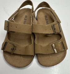 Old Navy Birk Double Buckle Heel Strap Sandals Toddler Size 11.5 12-18 Mo Unisex