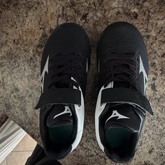 Mizuno Wave Lightrevo Jr Baseball Cleats Black White New With Box Youth Size 11
