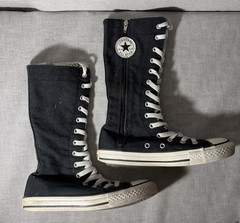 Converse All Stars Tall Zipper Mid Calf Sneakers Junior Girls (Big Kid) size 2.5
