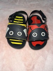 Mini Melissa Ladybug And Bumble Bee Sandals Size 6