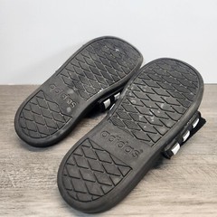 Adidas Unisex Kids Black Adilette Comfort Slide Sandals Size 2