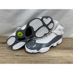 Air Jordan 6 Rings Cool Grey White Kids Basketball Shoes 322992-015