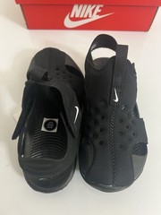 Nike Sunray Protect 2 (PS) Boys Black Sandal 943826001 Summer Beach Water Size 3