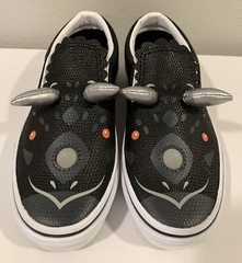 Vans Dinosaur Black Slip-On Sneakers Kids Boys Girls Size US 2 UK 1.5 New