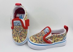 VANS Where’s Waldo Slip-On Multicolor Unisex Toddler Canvas Shoes