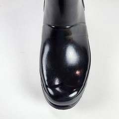Hunter Original Kids Gloss Rain Boots black Size US Girls 4 – Boys 3 EU 34