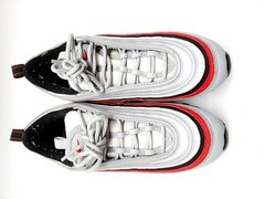 Size 5Y (GS) – Nike Air Max 97 Low Wolf Grey Red – GOOD CONDITION NO BOX