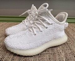 ADIDAS infant Toddler 7 Yeezy Boost 350 Cream / White 7K ~ BB6373 Sneakers