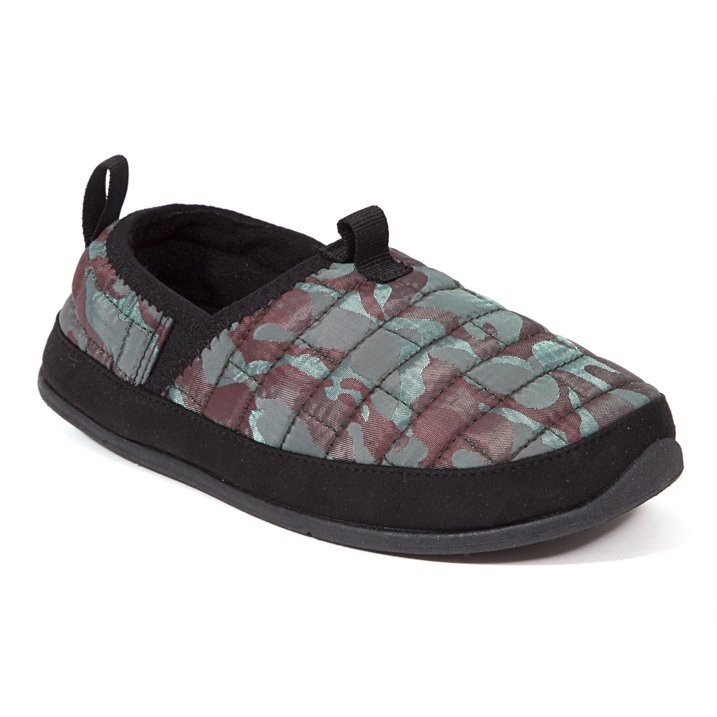 Deer Stags Lil Yuma Slippers Kids Maroon Camo Quilted Round Toe Slip On JOBB768