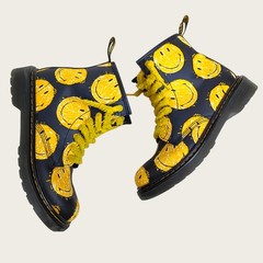 Dr. Martens Smiley Face Combat Boots