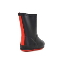 Hunter Little Kids Original First Classic Black/Logo Red Insulated Rubber Boo…