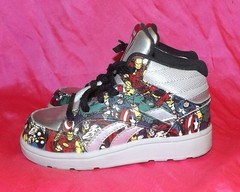 💥 Reebok Marvel Avengers Superheroes Hi Top Sneakers Toddler Size 9