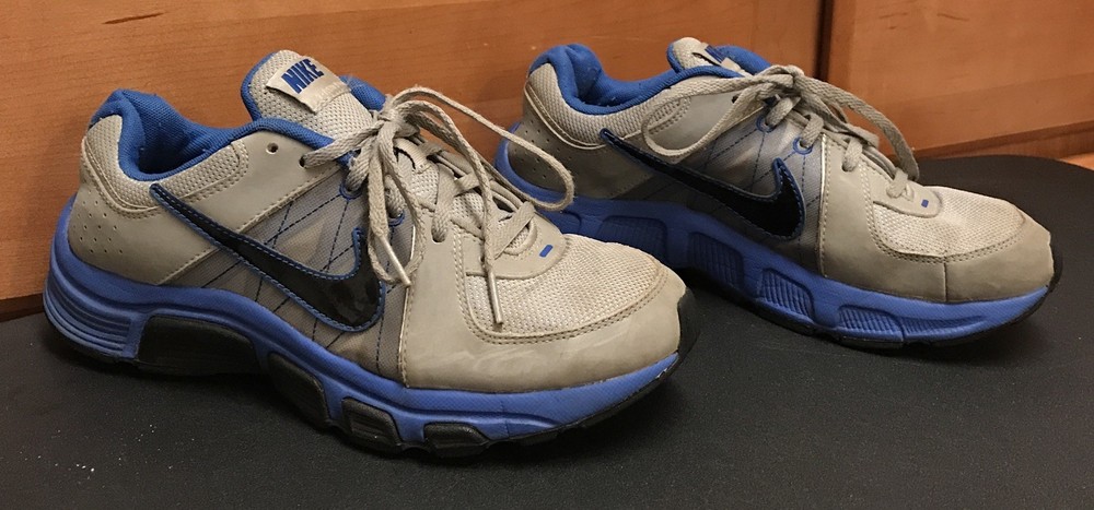 Nike T Run 5 443990-004 Blue Black Gray Youth Shoes Boys Size 6Y