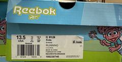 Reebok x Sesame Street Club C Nylon Elmo Kids Sneaker Size 1, 2. 13.5 Red New