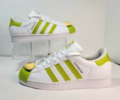 ADIDAS Superstar The Simpsons Maggie Sneaker GS 6.5 7 White Green Shoes Unisex