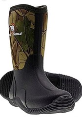 Arctic Shield Unisex Outdoor Waterproof Camo Rubber Boots 3 Youth NWT