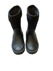 Bogs K Grasp Rain Boots Youth Size 13 Black Waterproof Insulated Snow Winter
