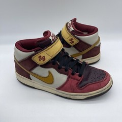 NikeSB Dunk Mid Pro Youth Size 6 Sneakers 314383-671 ‚Deep Burgundy Bronze‘