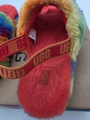 Size 6 – UGG K FLUFF YEAH SLIDE CALI COLLAGE K / 1119840K Kids Sandal