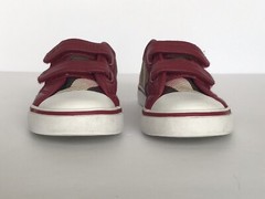 Burberry Nova Slip On Sneakers Checkered Print Unisex Child size 25 or 8.5 Red