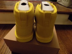 UGG Big Kids Neumel II Lined BRIGHT YELLOW Suede Boots 1017320K Sz 1 BRAND NEW!