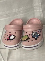 Crocs KIDS Size C 4 / 5 Crocband II Kid Petal Pink Dahlia 11990 VGC Free S&H