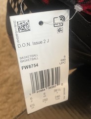 Adidas D.O.N. Issue 2 J Marvel ‚Venom Carnage‘ FW8754 Size 6 1/2