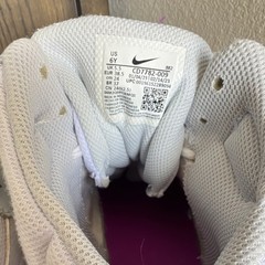 Nike CD7782-009 White Purple High Top Unisex Kids Sneakers Size 6Y