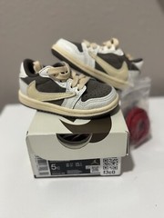 Size 5C Jordan 1 Retro Low Travis Scott Reverse Mocha (TD) DO5441-162 SHIPS NOW!