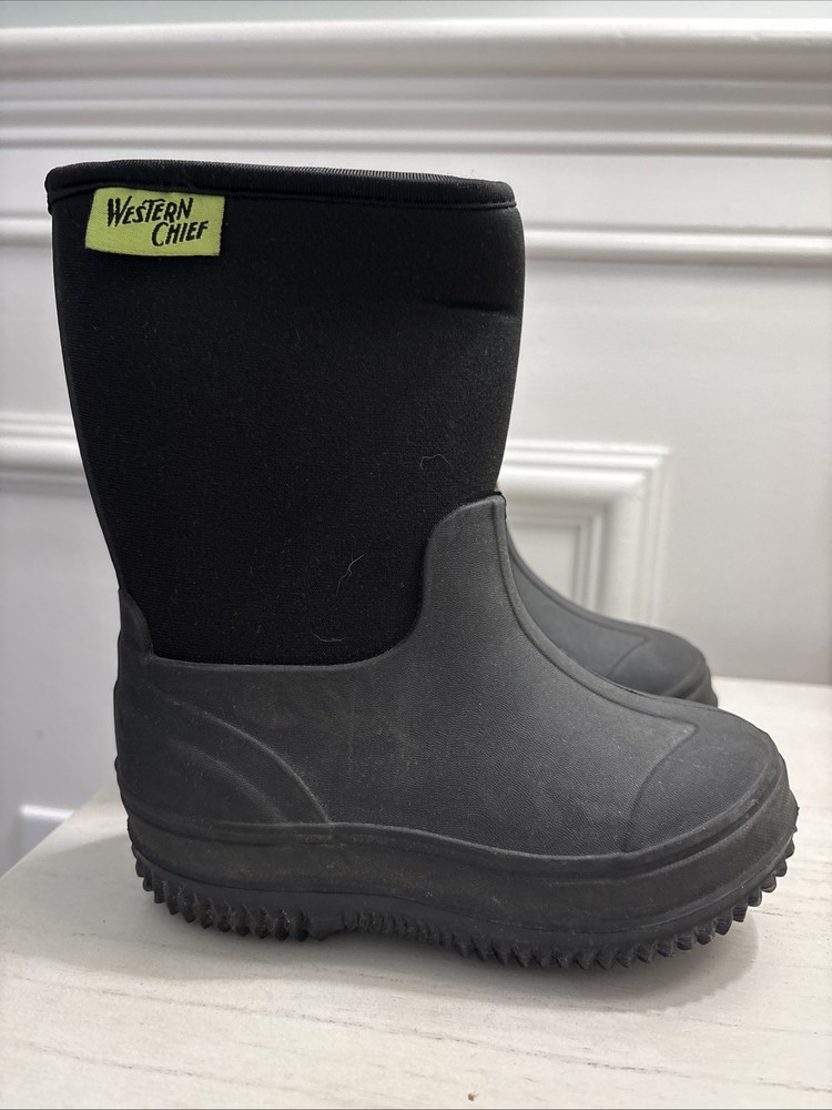 Western Chief Freestyle Neoprene Cold Weather Boots – Black – Toddler Size 8