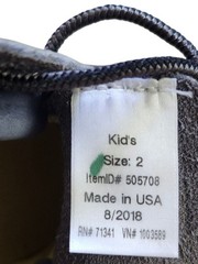L.L. Bean Navy and Grey Kids Bean Boot Duck Shoes. Sz. 2