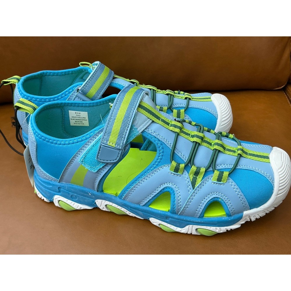 Thereabouts Rift Sandals Kids Size 5M Teal Blue New Closed Toe Water Shoes