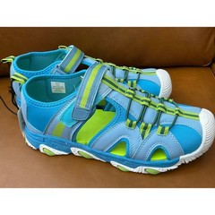 Thereabouts Rift Sandals Kids Size 5M Teal Blue New Closed Toe Water Shoes
