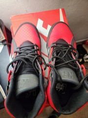 Nike Air Trainer SC High Red Black Leather High Top Sneakers Unisex Kids 7Y