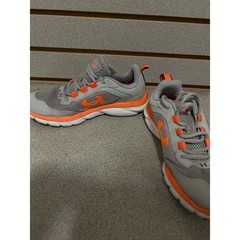 Under Armour Assert 9 Kids Running Shoes Grey Orange 3024833-107 Size 4Y