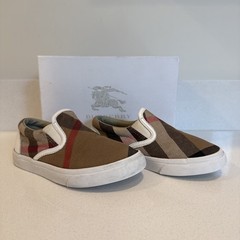 Burberry Children’s Brown Nova Check Slip On Shoes Size 26 (US Size 9.5)