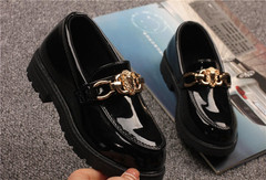 Kids British-Style Glossy Leather School and Casual Shoes (Unisex)