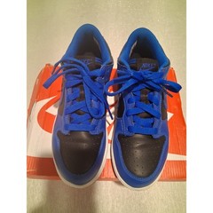 Nike Dunk Low PS Hyper Cobalt Black White CW1588-001 Size 3Y Kids Used Preschool