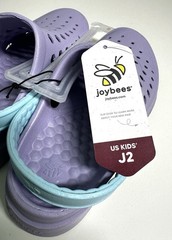 NWT Joybees Kids‘ Dylan Slip-On Clogs – Sky Blue/Lilac Purple US Kids Size 2