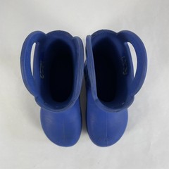 CROCS Handle It Rain Boot Little Kids Size C10 Blue Pull On Waterproof